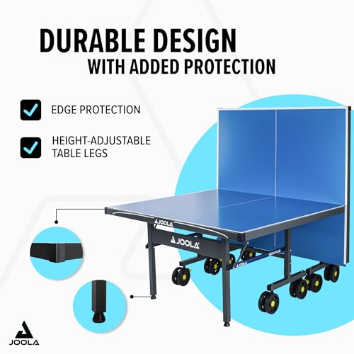 Image of JOOLA NOVA Outdoor Ping Pong Table with Waterproof Table Tennis Net Set - Quick Assembly - All Weather Aluminum Composite Surface - Tournament Quality - Indoor & Outdoor Compatible