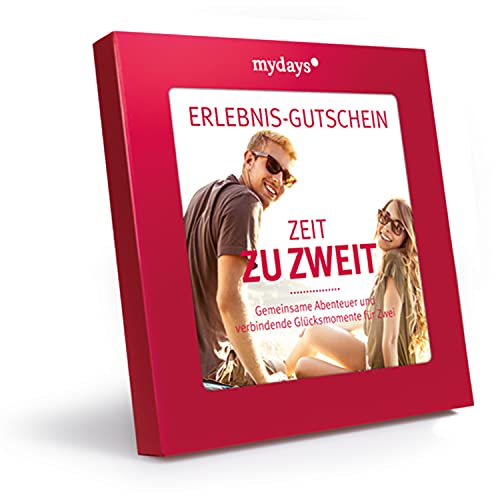 mydays Erlebnis-Gutschein Zeit zu Zweit 2 Personen, 80 Erlebnisse, 420 Orte Geschenk für Paare