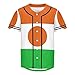 Vnurnrn Niger Flag Mens Baseball Button Down Jersey Hipster Hip Hop T Shirts
