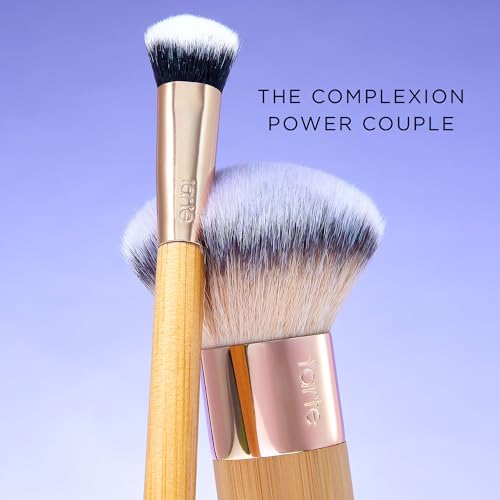 Image of tarte the buffer airbrush finish foundation brush - Blending Brush for Cream, Liquid or Powder Makeup, Buildable Coverage & Seamless Application for Flawless Finish, Vegan & Cruelty-Free, full size