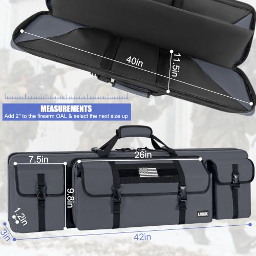 Image of Double Rifle Case Soft Gun Bag 26 /28 /32 /36 /42 /46 /48 /51 /55 inch