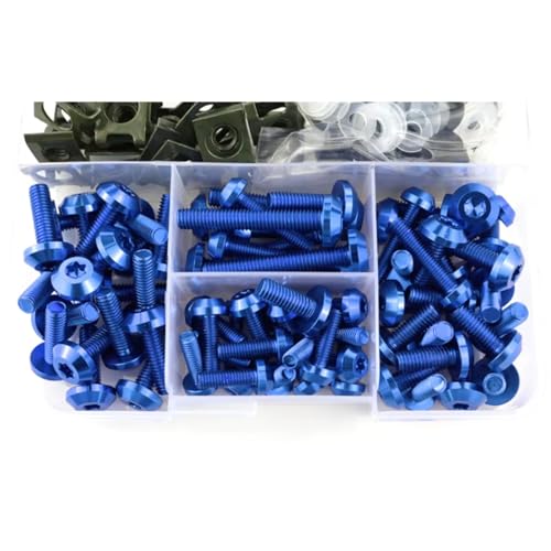 �I�[�g�o�C�p�l�W�E�{���g Compatible With For F650GS For F700GS For F800GS For F800GT F800ST F800GSA For G310R �t�F�A�����O�p�{���g�L�b�g�l�W�i�b�g�Z�p(Blue)