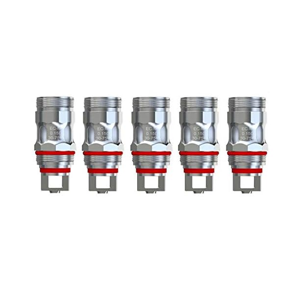 Eleaf ELEA129C02-DE EC-M 0.15 Ohm Verdampferköpfe (5 Stück) 30-75W optimaler Leistungsbereich, 6 g