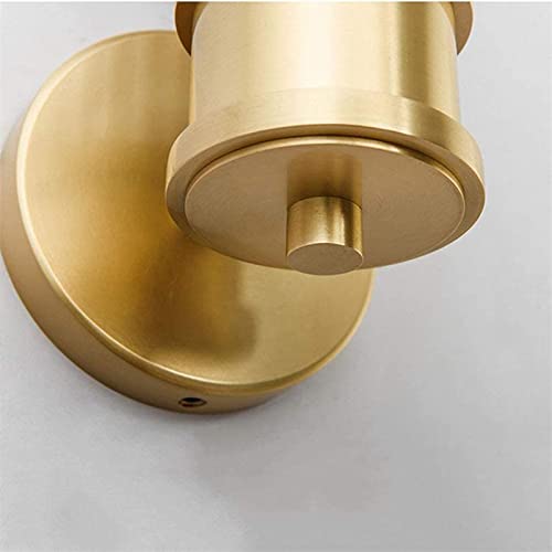 Image of Brikey Brass Gold Crystal Wall Sconce Light Crystal Glass & Gold Base Wall Lamp Wall Mount Light (1-Light)