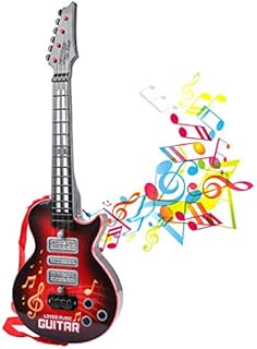 Electronic Toy Guitar 4 Strings Kids Play Guitar Music Guitar Toy with Colorful