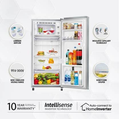 Image of Whirlpool Refrigerator 190 L, 2 Star, (205 IMPC PRM 2S ARCTIC STEEL)