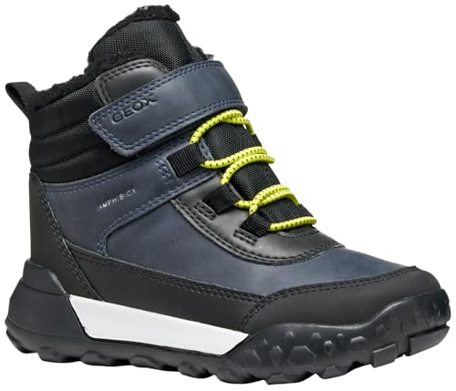 GEOX JUNIOR J TREKKYUP BOY B ABX ANKLE BOOTS NAVY/LIME 39_EU