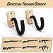 SCUNDA Gun Rack for Wall, Indoor Gun Rack with Soft Padding, Horizontal Rifle Holder Wall Mount, Heavy Duty Rubberwood & Metal Bow Hook for Rifles, Shotguns, Hunting Gear(Natural)
