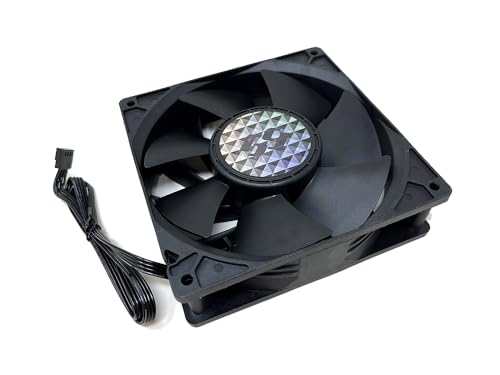 Bgears b-Blaster 140x38 (PWM Version) Extreme Cooling Gaming PC &amp; Mining Machine Fan, Hi-Speed 5200RPM w/Airflow of 308 CFM, 2 Ball Bearing Designed for Extended Life &amp; high Performance, 4 Wire Black