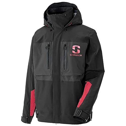 Image of Striker Men's Adrenaline Durable Breathable Waterproof Outdoor Fishing Rain Jacket with Adjustable Hood & Reflective Elements