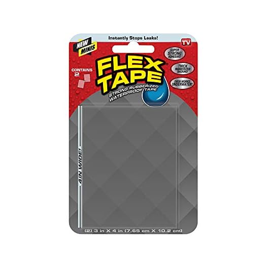 Flex Tape, Mini, Clear, Original Thick Flexible Rubberized Waterproof Tape - Seal and Patch Leaks, Works Underwater, Indoor Outdoor Projects - Home RV Roof Plumbing and Pool Repairs