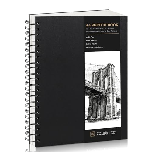 Skizzenbuch A4, Zeichenblock Skizzenpapier Zum Zeichnen Malblock...