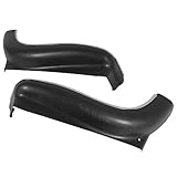 HECASA Bucket Seat Aprons Compatible with 1969-1972 Chevrolet Chevelle/Malibu/El Camino/Nova/Impala/Caprice/Bel Air/Pontiac GTO GM Cars Seat Backs Side Kit 2PC PP Plastic Black