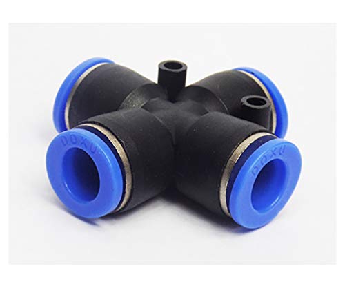 Raccord rapide à croix tube Ø 4 mm air comprimé connecteur pneumatique joint 4