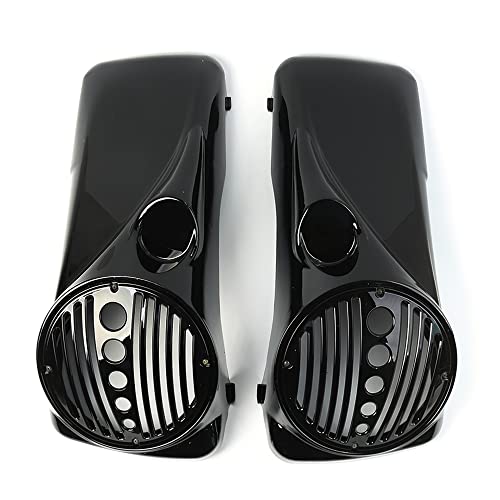 STLPRO 8" Speaker Lids con Puerto Tweeter Compatible para Harley 1994-2013 Modelos Touring Hard Saddlebags miniatura 6