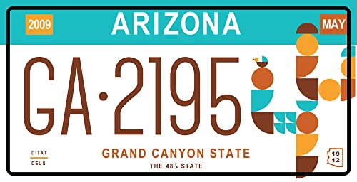 - Set of 10 Metal USA car License Plates - replicas of Real American Plates of The Most Famous American States - MAD