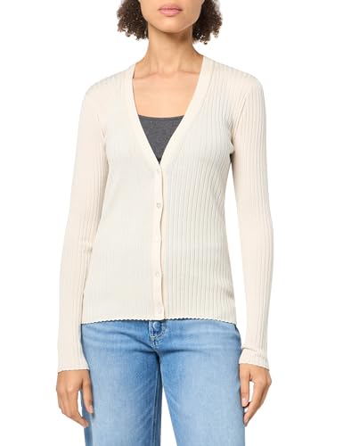 トップス Theory Wooster Crepe Knit Fitt Cardigan Theory Women's Wide Ribbed Cardigan, Ecru at Amazon Women's