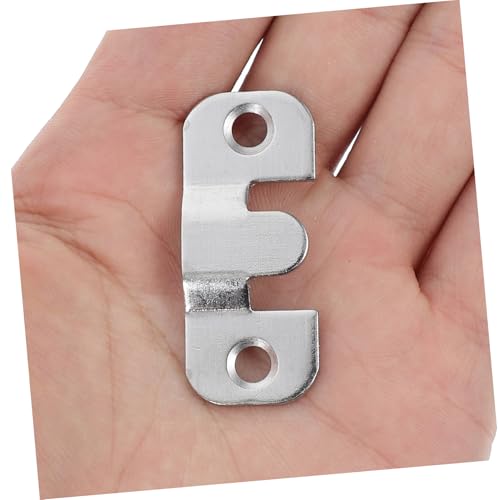 Image of 20pcs Interlocking Flush Mount Bracket for Picture Hanging Heavy Duty Wall Mount Hardware for Frames Mirrors and Artwork Display