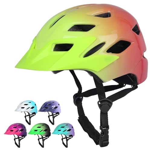 Image of Kids Bike Helmet with LED Light for Youth Teen Toddler Boys Girls | Adjustable with Detachable Visor for Age 3-5-8-10-12-14,Safety Certified Multi-Sport for Bicycle Scooter Skateboard