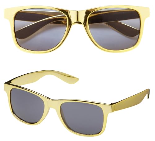 W WIDMANN MILANO Party Fashion – Brille Metallic, Partybrille, Accessoire für Karneval & Mottoparty W WIDMANN MILANO Party Fashion – Brille Metallic, Partybrille, Accessoire für Karneval & Mottoparty