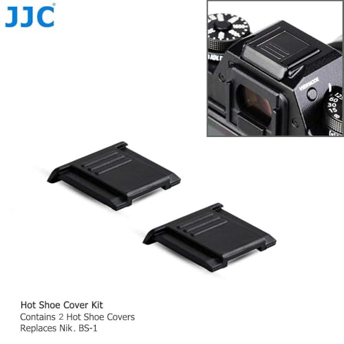 JJC Blitzschuhabdeckung für Nikon, Panasonic, Olympus etc. SLR & Mirrorless Kameras mit Standard ISO Hot Schuh (2 Stück pro Pack)