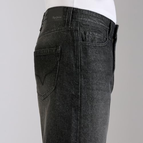 Buy Pepe Jeans Men Black Relaxed Fit Mid-Rise Jeans at Amazon.in - Image 6