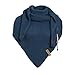 Produktbild KNIT FACTORY - Dreiecksschal Coco - Damen Strickschal mit Wolle - Umschlagtuch für den Herbst und Winter - Winterschal - Dreieckstuch - Hochwertige Qualität - XXL Schal - 190 x 85 cm - Jeans