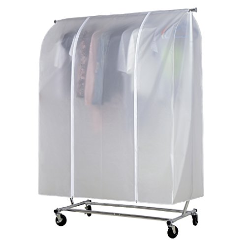 HLC - Good Quality And Durable Cover With Zip For Clothes Rail, Ideal for Preventing Dust and Dirt