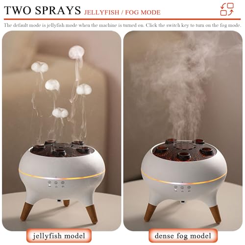 Difusor aromático eléctrico Jellyfish con luces y temporizador miniatura 4