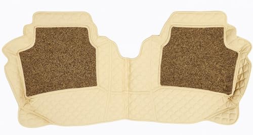 Image of SINEX 7D car mat Full Set for Tata Tiago || Luxury Leather Double Car Floor Mat Complete Set || 100% Waterproof and Washable || Color : Beige