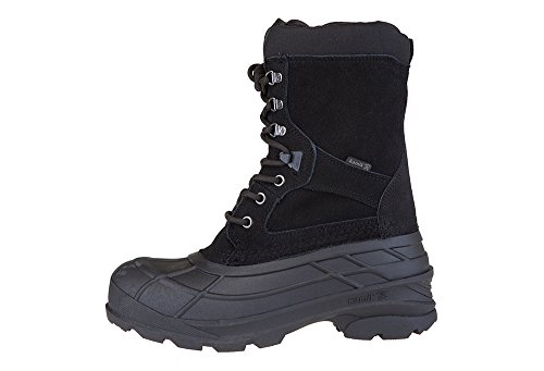 Kamik Men's Nation Plus Snow Boot, Black, 12.5 M US2