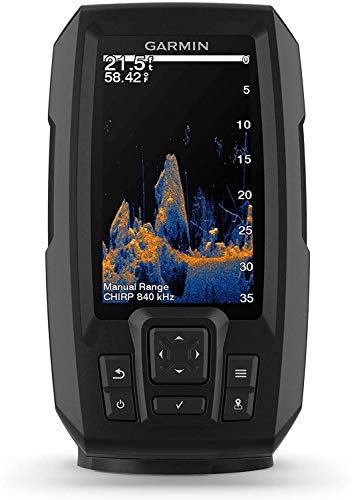 Garmin Striker Vivid 4Cv Bundle With Transducer And Protective Cover, 4-Inch Color Fishfinder, Vivid Scanning Sonar Color Palettes 010-02550-00 #TOP1