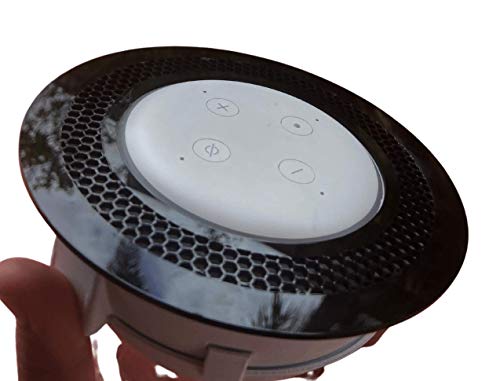 Suporte Apoio Stand De Teto de Embutir para Amazon Echo Dot 3 Clássico modelo 2021 em Acrílico (pret