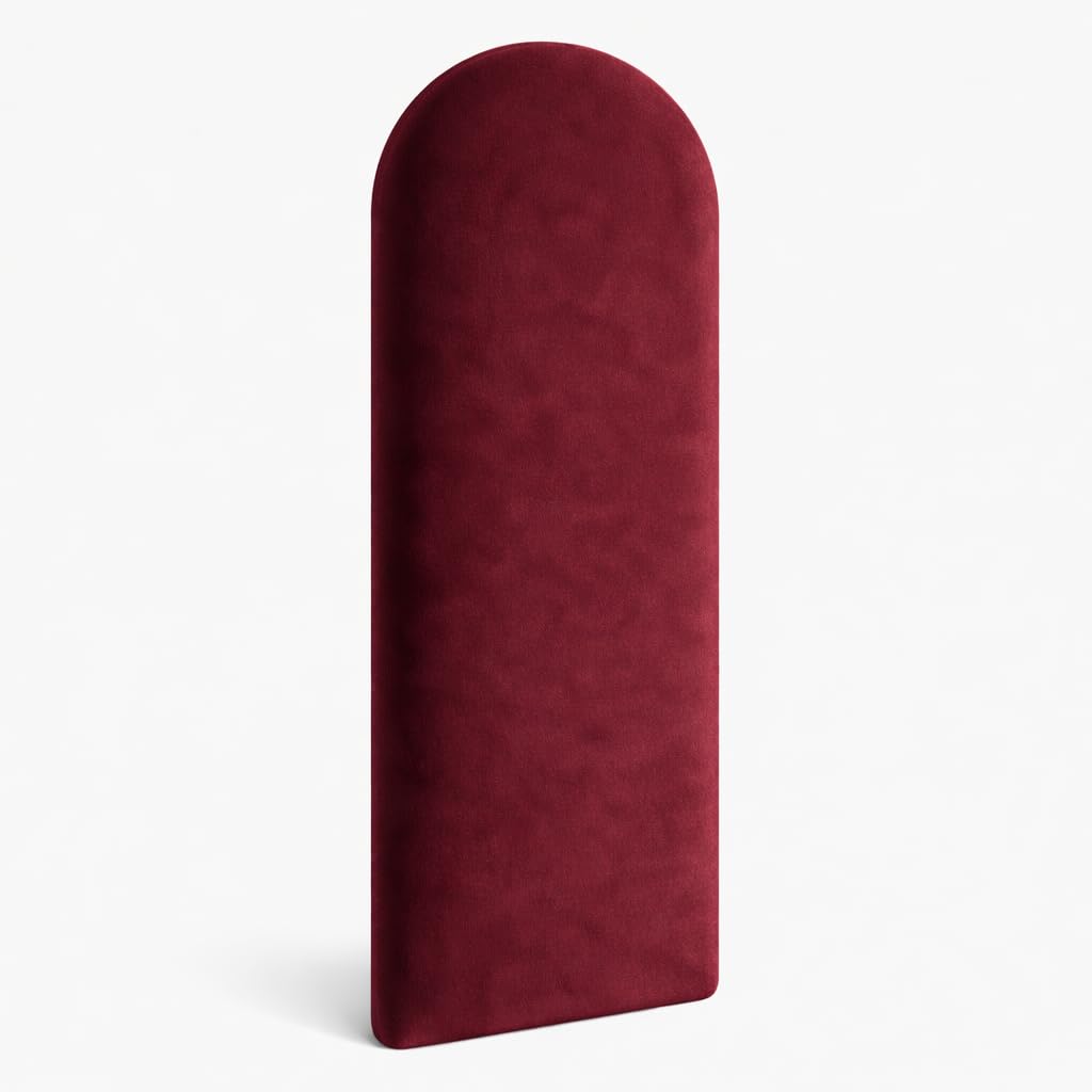 Angelo - Tapicería - Paneles de pared 3D Cama - Cojines de pared - Paneles tapizados - Paneles acolchados - Paneles acolchados de pared - Ciruela 90x20 cm - Paneles tapizados - Paneles de techo