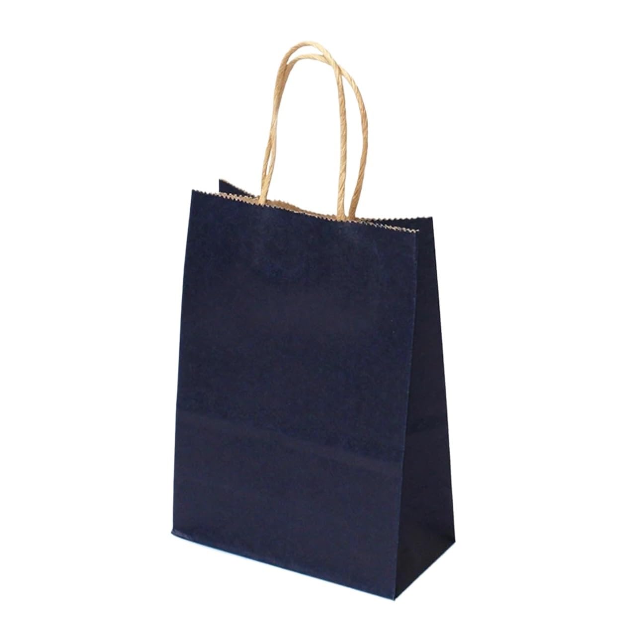 Bolsas de papel multifunción colores suaves con asas, 20 unidades, for regalo festival, compras, embalaje kraft para Bolsas Regalo(Dark blue,25x33x12cm)