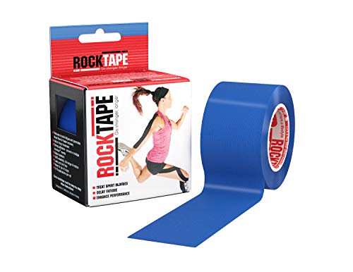 RockTape Nastro Kinesiologico Unisex (5cm x 5m) - Elastico Terapeutico Sportivo Senza Lattice per Spalla, Caviglia, Gomito, Polso, Schinieri e Ginocchio - Marina Militare