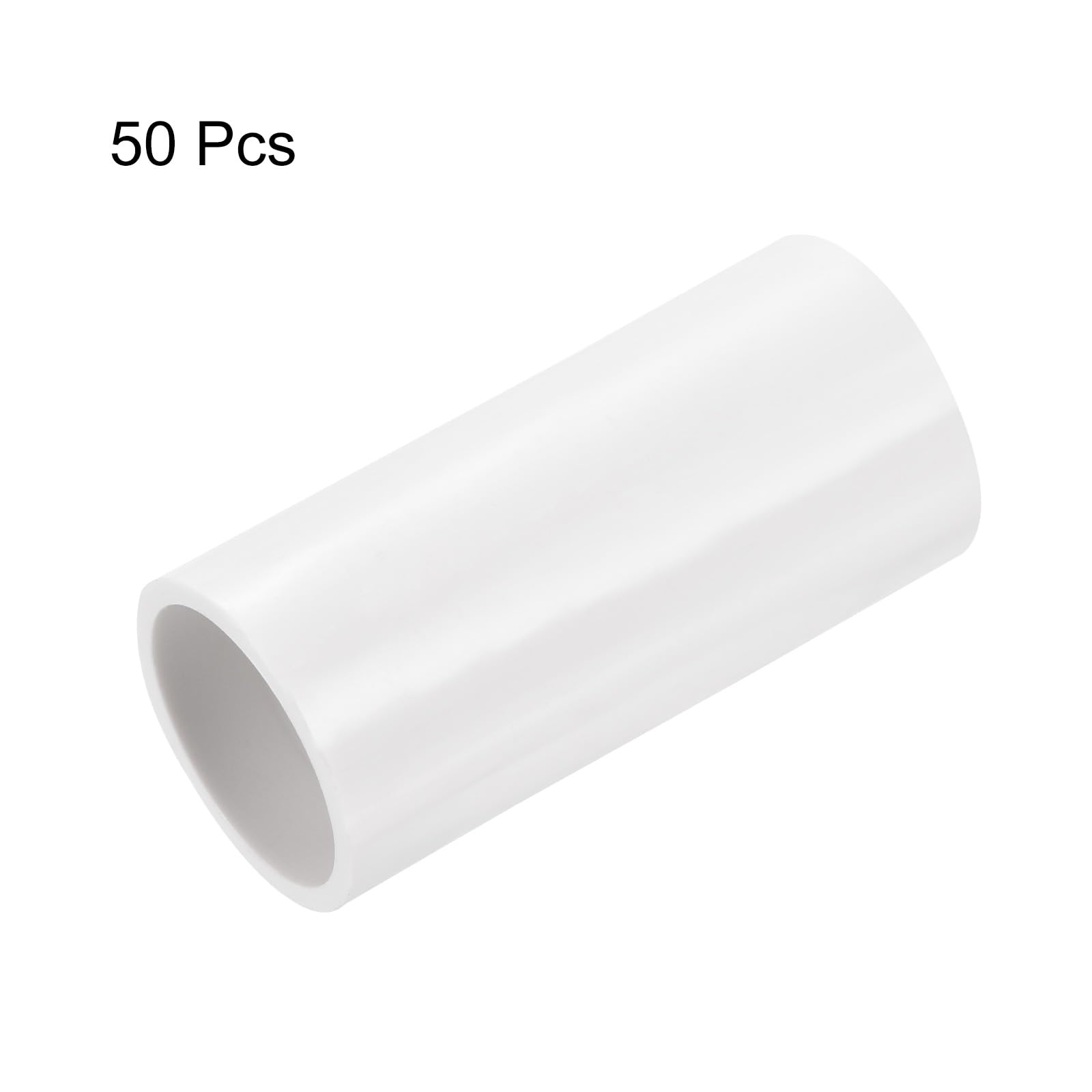 QUARKZMAN Raccord Droit de Conduit en PVC de 20 mm, Efficacité de Raccordement, Couleur Blanche, pour Tuyau Électrique Domestique, Lot de 50