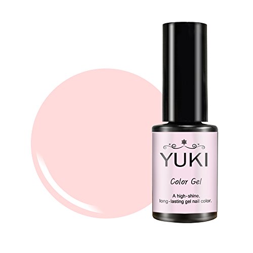 YUKI Color Gel Nail Polish | UV LED Soak off | 277 Every color you can imagine 0.17oz/5g (008 Pink Cloud)