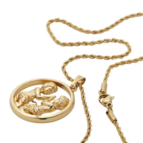 Eternal Rose 24k Gold-Dipped Zodiac Necklace With Star Sign Constellation Pendant3