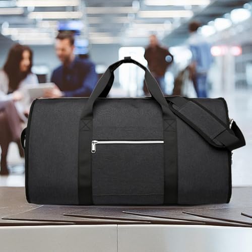 Garment Duffel Bag Travel Duffel Bag Storage Bag Multifunction Portable Travel Garment Bag Business Travel Bag for Outdoor, Black3