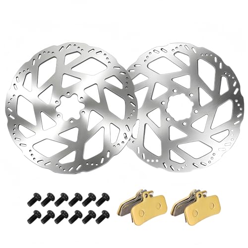 Front and Rear Brake Rotor & 2pcs Brake Pads Fits For