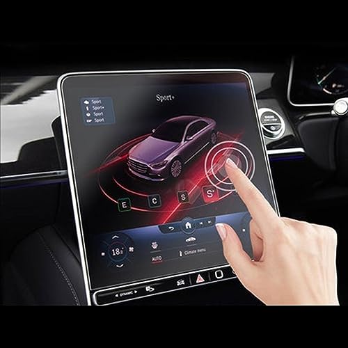 Film protection navigation Mercedes Classe S W223 verre trempé 12,8 pouces