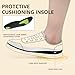STQ Slip On Orthopedic Shoes Women Low Top Classic Fashion Canvas Sneakers with Arch Support Casual Shoes Black White Size 7