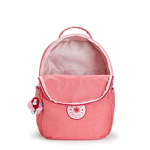 Image of Kipling Seoul XL Laptop Backpack Joyous Pink Fun One Size