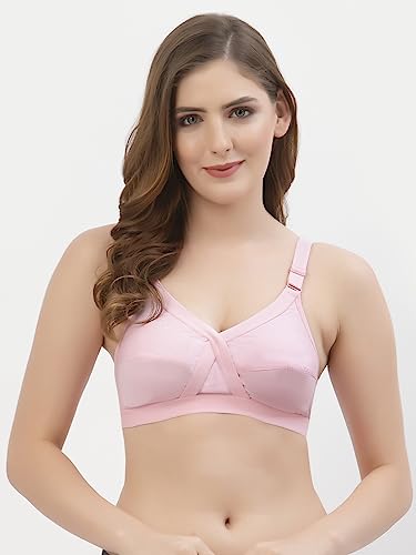 Image of Floret Women's Pure Cotton-Fabric Non Padded & Non-Wired Cut & Sew /Full Coverage Bra