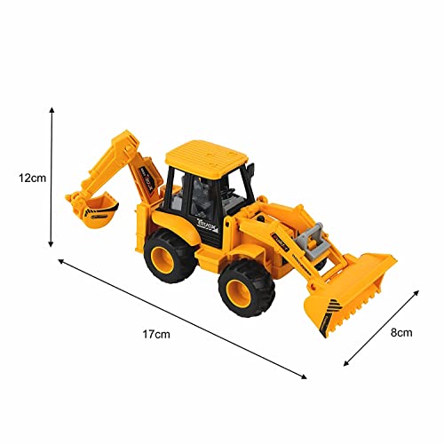 Image of Friction Powered Excavator Construction Truck for Kids Boys Girls Pushdozer Truck with moveable Parts Bulldozer Toys Engineering Pull Back Vehicle (Multicolor)