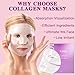 ICIKOL Overnight Collagen Mask - Deeply Hydrating Bio-Collagen Face Mask for Glass Skin, Pore Minimizing & Firming, Melting Transparent Jelly Mask - K-Beauty Sleeping Mask, 4 Sheets