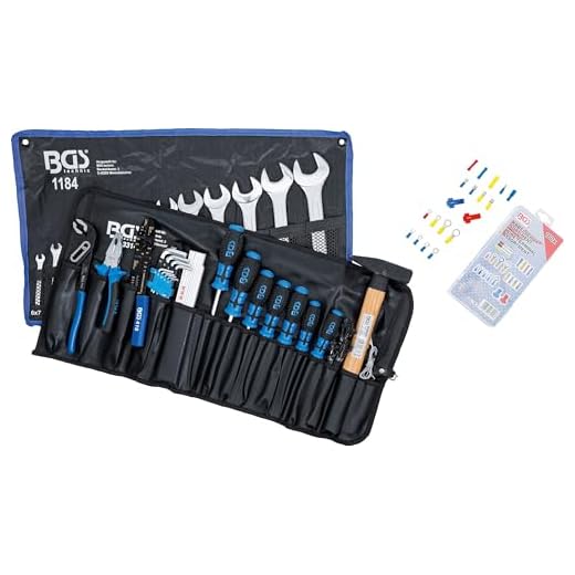BGS 3322 | Werkzeugsortiment in Rolltasche | 270-tlg | Profi-Werkzeug-Set für Auto, Motorrad, Haushalt