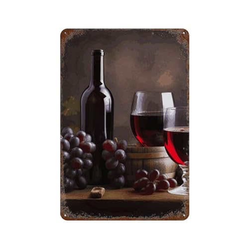 Tableau en étain vintage déco idéale pour bar et café ambiance rétro