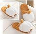 seemehappy Women Fuzzy Corgi Slippers Non-Slip Novelty Plush Animal Slippers Warm Comfy Bedroom House Shoes Gift 4-8